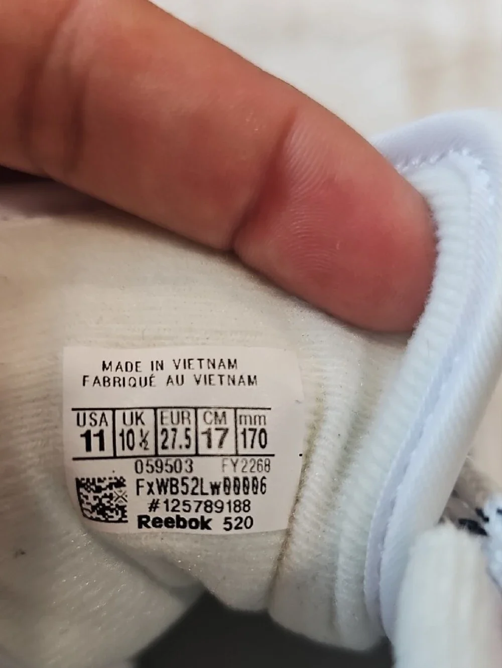 Reebok Kids White, Red and Blue High-Top Sneakers